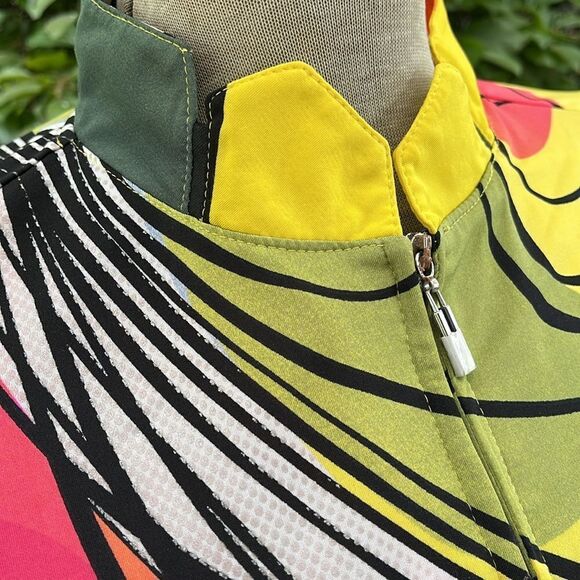 EXCELLENT CONDITION WOMEN’S LARGE JAMIE SADOCK 1/4 ZIP POLYESTER ABSTRACT TOP - Picture 7 of 7